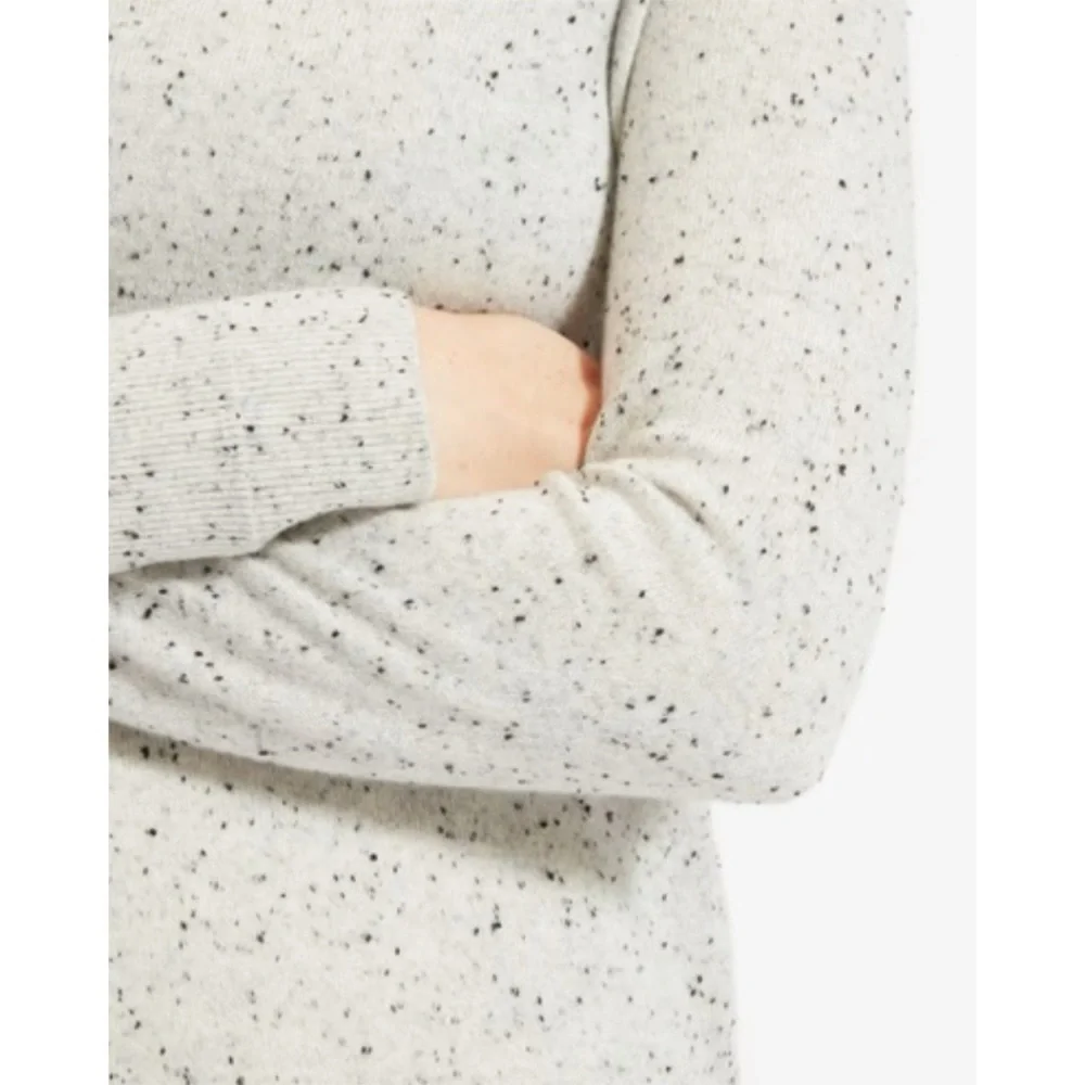 Everlane Classic Cashmere Crew Sweater Donegal Frost Speckled Size Small - Picture 3 of 8